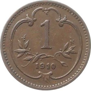 Franz Joseph I (1848–1918), 1 hal., 1910, no serial number