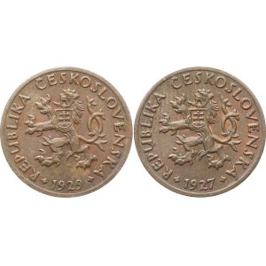Obdobie rokov 1918–1938, 5 halierov z rokov 1927 a 1929, 2 ks