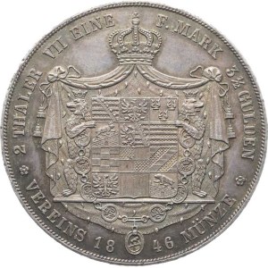 Anhalt-Dessau, Leopold Friedrich (1817–1871), 2 Federal Tolar (3-1/2 Gulden) 1846 A KM 13 RR