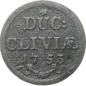 Kleve – County, Frederick II (1740–1786), Germany 1753 Cu KM 53
