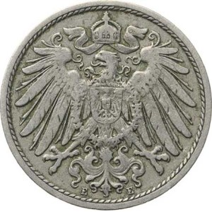 Nemecko, drobné mince cisárstva, 10 pfennigov 1901 E