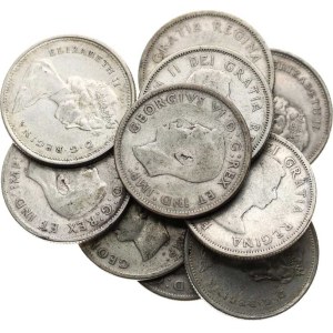 Kanada, 25 centov 1940, 1942, 1943, 1945, 1955, 1956, 1964, 1965, 1968 (2x)