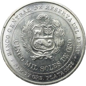 Peru, 5 000 solov 1979 – 100. výročie bitky pri Iquique KM 276 Ag