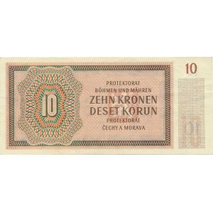 Protectorate of Bohemia and Moravia, October 1942, serial no. 34 A, imperforated; Baj. 37a; Hejz. 37a