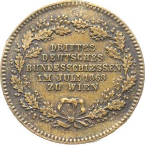 Austria, Vienna - Third German Federal Shooting Competition, 1868, 5-line inscription in o