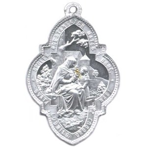 Religious Medals, Brno – Association of Christian Mothers. A: St. Ludmila, Seated, Teaching