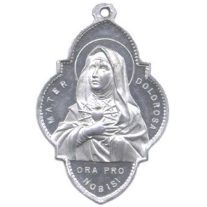 Religious Medals, Brno – Association of Christian Mothers. A: St. Ludmila, Seated, Teaching