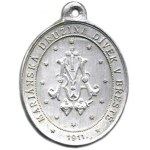 Religious Medals, Břest – Marian Society 1911, A: Marian monogram, inscription / Pa