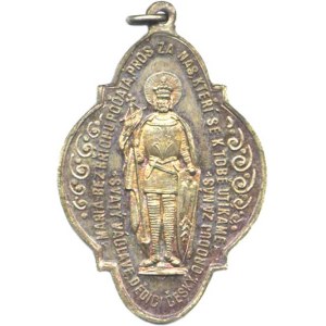 Religious Medals, Dolní Hřiby – Marian Society 1911, A: The Crowned Virgin Mary /