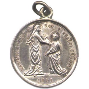 Religious Medals, Hradec Králové – Marian Congregation of Ladies, 1901 – single-sided
