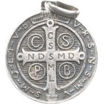 Religious Medals, Benedictines, Monte Cassino 1880, Obverse: St. Benedict Standing, inscription /