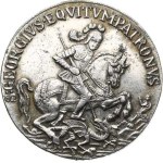 Religious Medals, St. George Medal, white metal, 29 mm, 8.3 g, with a loop