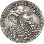 Religious Medals, St. George Medal, white metal, 29 mm, 8.3 g, with a loop