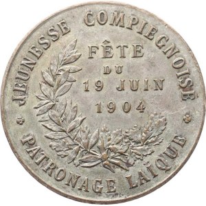 France, Compiègne – City Youth Festival, June 19, 1904 – transcript, 4 lines, French
