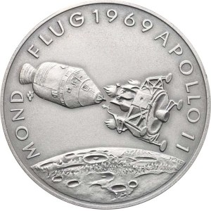 Německo - BRD, Wernher von Braun, hlava mírně zleva, opis / orbitální stanice na