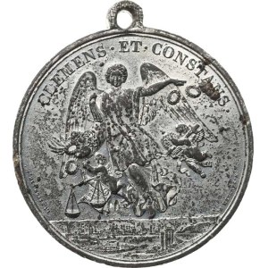 Vatican - Papal States, Pius IX - Pontifical Medal, Obverse: Bust facing left, inscription / Angel on