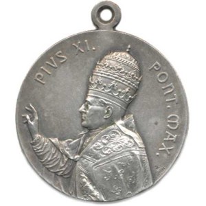 Vatican - Papal States, Pius IX - Pontifical Medal, Obverse: The Pope Giving a Blessing, Inscription / Mary