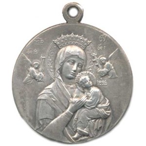 Vatican - Papal States, Pius IX - Pontifical Medal, Obverse: The Pope Giving a Blessing, Inscription / Mary