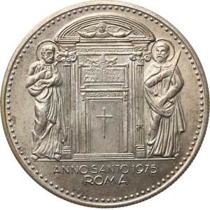 Vatican - Vatican City State, Paul VI, Medal for the Holy Year 1975, A: Bust of the Pope wearing a tiara from