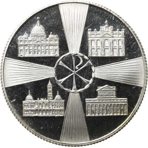 Vatican - Vatican City State, Paul VI, Medal for the Holy Year 1975, Obverse: Bust of the Pope wearing a tiara from