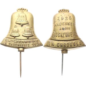 Czechoslovakia - Religious Badges, Chrobold (Chroboly) - COMMEMORATION OF THE BELL CONSECRATION, 1925