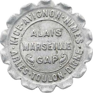 Francie - nouzovky, Marseille - 5 Centimes 1921, Chambre de Commerce, Région Provenca