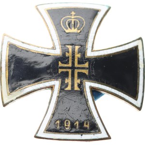 Německo - císařství (1871-1918), Deutsche Turnerschaft - Kříž černě smalt. s bílým krajem, uprostř
