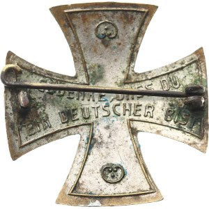 Německo - císařství (1871-1918), Deutsche Turnerschaft - Kříž černě smalt. s bílým krajem, uprostř