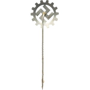 Germany - Third Reich (1933–1945), DAF (Deutsche Arbeitsfront) badge, swastika stamped with 41 RZ
