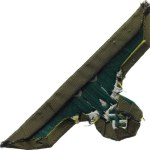 Germany - Third Reich (1933–1945), Patch - silver-embroidered eagle with a swastika on a green woven l