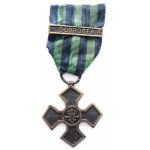 Romania, Commemorative Cross for the 1916–1918 War, with a "DOBROGEA" tag on the ribbon