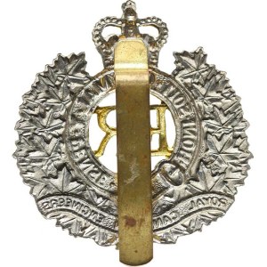Canada, Engineer Cap Badge: Royal Canadian Engineers - silver with