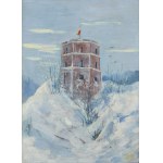 Łucja Bałzukiewicz (1887 Vilnius – 1976 Lublin), The Castle Tower in Vilnius, before 1946