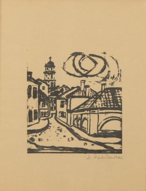 Halina Sukiennicka (1900 - 1998), Wilno. Uliczka, 1969