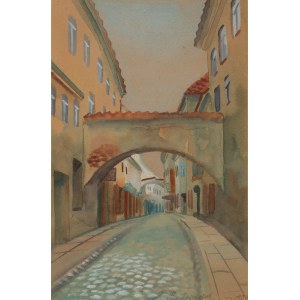 Stanisław Budkiewicz, Une ruelle à Vilnius, 1936