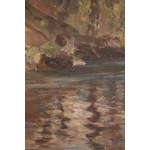 Czesław Znamierowski (1890–1977, Vilnius), By a Forest Lake