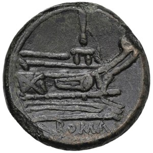Roman Republic Coins - Anonymous - Axis (after 211 BC) Head of Janus - Re...