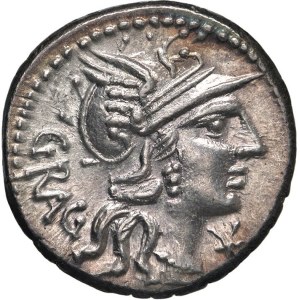 Roman coins Republic - Antestia - L. Antestius Gragulus - Denarius (136 B...