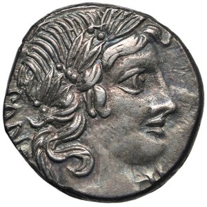 Roman coins Republic - Vibia - C. Vibius C. F. Pansa - Denarius (90 BC) H...