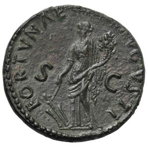 Roman Empire Coins - Domitian (81–96) Dupondius - Radiate Head to the right - ...