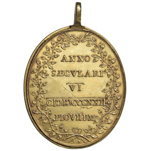 Papal Medals - Pius VII (1800–1823) 1822 Oval Medal of St. Rinald...
