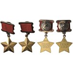 USSR Orders and Decorations - USSR. Pair of AU 2 Gold Stars of the...