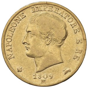 Napoleonské mince razené v Taliansku – Napoleon (1805–1814) Miláno – 20 lír 1809 – Gig....
