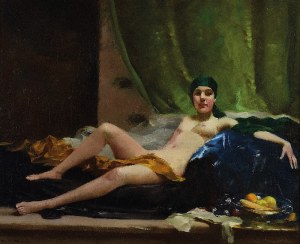 Rudolf NISSL (1870-1955), Akt leżącej kobiety