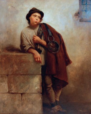 Tadeusz POPIEL (1863-1913), Chłopiec stajenny, 1883