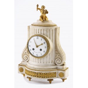 BOURRETTE A PARIS, Zegar kominkowy w stylu Ludwika XVI