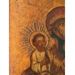 Icon depicting the Mother of God of Tikhvin - Veneto-Cretan school, 17th century