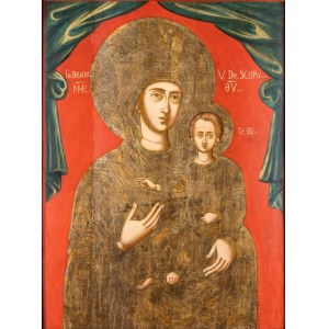 Icon depicting the Virgin Skopiotissa (or Virgin of Mount Skopos) - 18th century