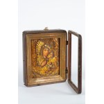 Russian Icon depicting the Mother of God of Kazan with riza - 20th century
