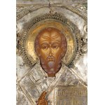 Russian Icon Depicting Saint Nicholas the Wonderworker with a Riza - late 19th century (circa 1880-1900)